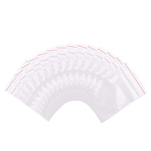 Pandahall – Packung mit 500 Kunststoff- Beuteln mit Zip-Verschluss, transparent, 8 x 12 cm, Dicke: 0,04 mm, 5x7cm von PH PandaHall