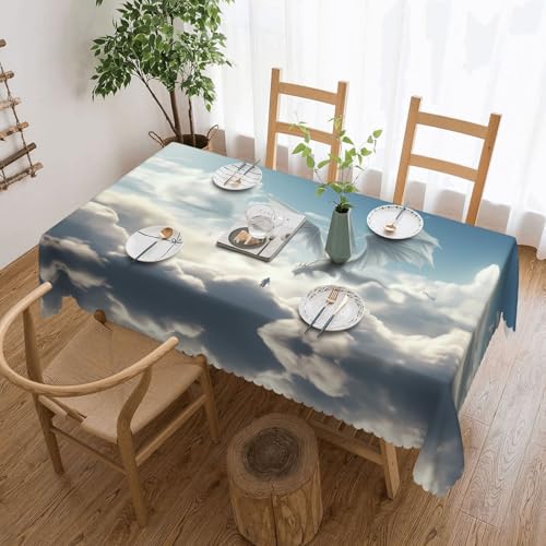 PHAYAH Rechteckige Tischdecke mit Drachen-Motiv, 137,2 x 183,9 cm, widerstandsfähig, für Restaurant, Picknick, Innen- und Außendekoration, Tischdecke von PHAYAH