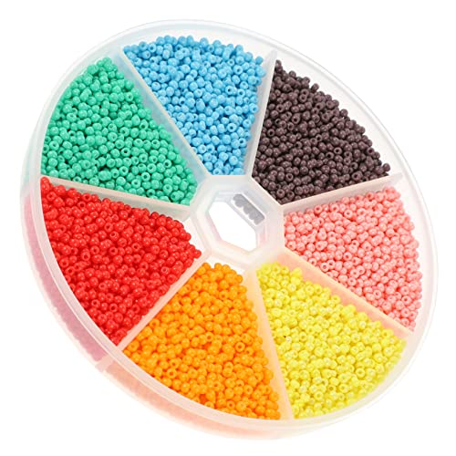 PHENOFICE 1 Schachtel Glasperlen, DIY Schmuck, Lose Perlen, Mini Perlen, Kleine Perlen, Halskettenperlen, DIY Lose Perlen, Bastelperlen, Abstandsperlen, Perlen Mit Großem Loch, Kleine von PHENOFICE