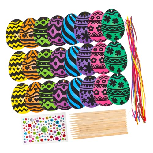 PHENOFICE 1 Set Kratz Ostereier, Osterbasteln Für Kinder, Klassenzimmer, Eier Kratzpapier, Ornament, Dekoratives Partyspielzeug, Kratzpapier, Kinderbedarf, Kratzkarten, PHENOFICE 1 Set Kratz Ostereier, Osterbasteln Für Kinder, Klassenzimmer, Eier Kratzpapier, Ornament, Dekoratives Partyspielzeug, Kratzpapier, Kinderbedarf, Kratzkarten, von PHENOFICE