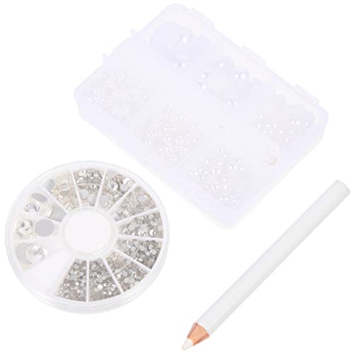 PHENOFICE Halbrunde Perlenglas-farbdiamant-set Mit Kunstperlen Strasssteinen Für Diy-anhänger Nailart-anhänger PHENOFICE Halbrunde Perlenglas-farbdiamant-set Mit Kunstperlen Strasssteinen Für Diy-anhänger Nailart-anhänger von PHENOFICE