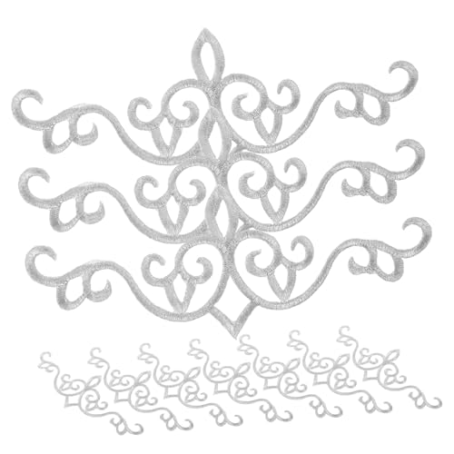 PHENOFICE 10 Stück Bestickte Stoffflicken, Stickapplikationen, Zum Aufnähen, Bestickte Flicken, Nähflicken, Zum Aufbügeln, Verzierungen, Dekorative Flicken, Kleidungsflicken, Jackenflicken von PHENOFICE