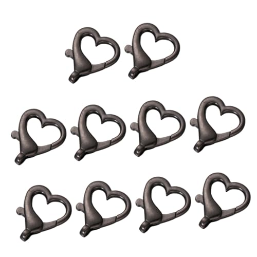 PHENOFICE 10 Stück Herzförmige Metallschnallen für Diy Taschen und Koffer Robuste und Leichte Zubehörteile Schwarz Nr PHENOFICE 10 Stück Herzförmige Metallschnallen für Diy Taschen und Koffer Robuste und Leichte Zubehörteile Schwarz Nr von PHENOFICE