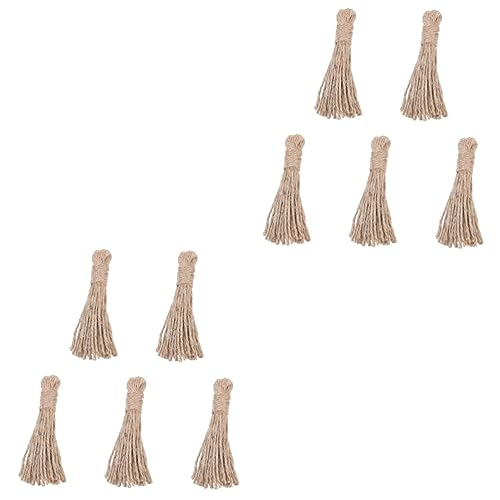 PHENOFICE 10 Stück Holzperlen Schnur Zubehör, Seil Quasten Anhänger, Dekorative Quasten, DIY Holzperlen, Quasten Anhänger, Hängende Quasten Dekoration, Holzperlen, DIY Ornament, Quasten PHENOFICE 10 Stück Holzperlen Schnur Zubehör, Seil Quasten Anhänger, Dekorative Quasten, DIY Holzperlen, Quasten Anhänger, Hängende Quasten Dekoration, Holzperlen, DIY Ornament, Quasten von PHENOFICE