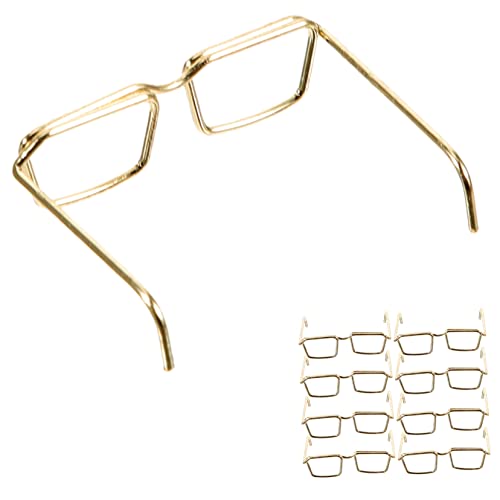PHENOFICE 10 Stück Kleiner Puppenbrillenrahmen Puppenzubehör ohne Linse Brillen für Puppen Dekorative Spielzeugbrille für Kinder für Puppenspiel PHENOFICE 10 Stück Kleiner Puppenbrillenrahmen Puppenzubehör ohne Linse Brillen für Puppen Dekorative Spielzeugbrille für Kinder für Puppenspiel von PHENOFICE