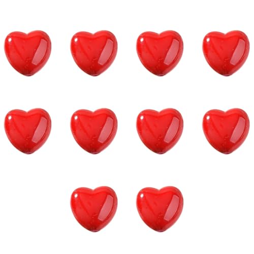 PHENOFICE 10 Stück Liebesperlen, DIY Perlen, Dekoration, DIY Armbandperlen, Lose Kunststoffperlen, Kunststoff Herzschmuckperlen, DIY Zubehör, Dekorative Perlen, DIY Perlen Für Schmuck, Herz von PHENOFICE