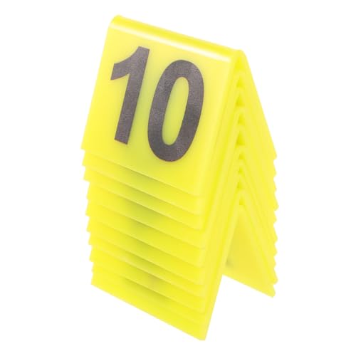PHENOFICE 10-teiliges Beweismarker-set Aus Acryl Halloween-tatort-dekorationen Detektivspiel-requisiten Detektiv-partygeschenke Jungen Und Mädchen Erwachsene Dekorationen Gelb von PHENOFICE