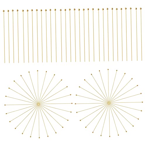 PHENOFICE 100 Stück Kugelnadeln, Perlenkugelstifte, Metallschmuckzubehör Zur Schmuckherstellung, DIY Perlenkugelstifte, DIY Perlenkugelstifte, Perlenfädelkugelstifte, Perlenkopfstifte, DIY PHENOFICE 100 Stück Kugelnadeln, Perlenkugelstifte, Metallschmuckzubehör Zur Schmuckherstellung, DIY Perlenkugelstifte, DIY Perlenkugelstifte, Perlenfädelkugelstifte, Perlenkopfstifte, DIY von PHENOFICE