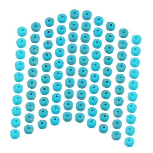 PHENOFICE 100 Stück Natürliche Türkisfarbene Stein-abstandsperlen, Flach, Rund, Lose Edelsteinperlen Mit Löchern Zur Herstellung Von Armbändern, Halsketten, Schmuckzubehör PHENOFICE 100 Stück Natürliche Türkisfarbene Stein-abstandsperlen, Flach, Rund, Lose Edelsteinperlen Mit Löchern Zur Herstellung Von Armbändern, Halsketten, Schmuckzubehör von PHENOFICE
