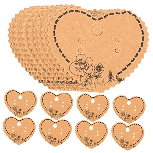 PHENOFICE 100stücke Schmuck Karten Aus Kraftpapier Für Ohrringe Und Halsketten Hängekarten Zur Präsentation Von Schmuck Vintage Verpackungskarten Für Ohrstecker Und Fußkettchen PHENOFICE 100stücke Schmuck Karten Aus Kraftpapier Für Ohrringe Und Halsketten Hängekarten Zur Präsentation Von Schmuck Vintage Verpackungskarten Für Ohrstecker Und Fußkettchen von PHENOFICE