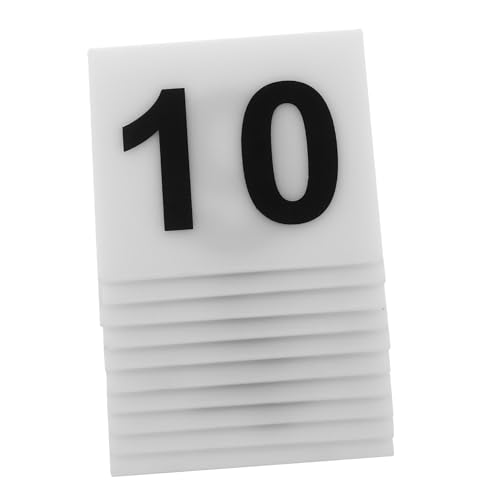 PHENOFICE 10Stücke Tischnummern Wiederverwendbare Zahlenmarkierungen für Restaurant und Events Kreative Form Doppelseitig Platzsparend und Vielseitig Einsetzbar PHENOFICE 10Stücke Tischnummern Wiederverwendbare Zahlenmarkierungen für Restaurant und Events Kreative Form Doppelseitig Platzsparend und Vielseitig Einsetzbar von PHENOFICE