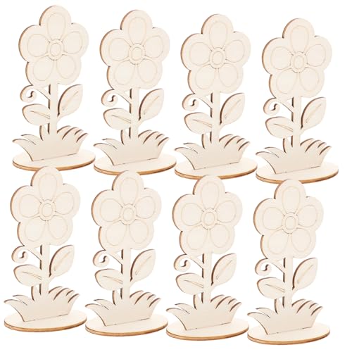 PHENOFICE 12 Stück Bemalte Blumenornamente, Holzblumen, Unlackierte Holzblumen, Unlackierte Holzblumenausschnitte, Holzblumen Mit Stielen, Unlackiertes Holzhandwerk, Unlackierte PHENOFICE 12 Stück Bemalte Blumenornamente, Holzblumen, Unlackierte Holzblumen, Unlackierte Holzblumenausschnitte, Holzblumen Mit Stielen, Unlackiertes Holzhandwerk, Unlackierte von PHENOFICE