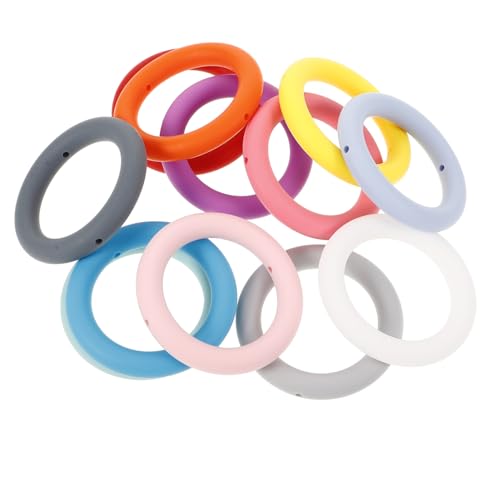 PHENOFICE 12 Stück Teiliges Silikonringe für DIY Schlüsselanhänger Runde O Ringe Lebensmittelechtem Silikon Vielseitige Bastelbedarf für Schmuck und Dekoration PHENOFICE 12 Stück Teiliges Silikonringe für DIY Schlüsselanhänger Runde O Ringe Lebensmittelechtem Silikon Vielseitige Bastelbedarf für Schmuck und Dekoration von PHENOFICE
