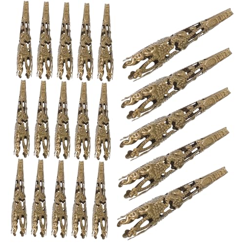 PHENOFICE 120 Stück Kenotaph Perlenhut, Kopfschmuck Zubehör, Perlenkappen Zur Schmuckherstellung, Perlenkegelkappe, Halsketten Endkappen, Schmuck Endkappen, Armband Endkappen, Perlenkappen PHENOFICE 120 Stück Kenotaph Perlenhut, Kopfschmuck Zubehör, Perlenkappen Zur Schmuckherstellung, Perlenkegelkappe, Halsketten Endkappen, Schmuck Endkappen, Armband Endkappen, Perlenkappen von PHENOFICE