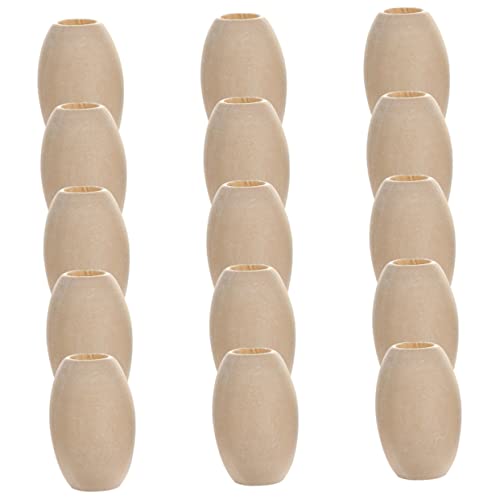 PHENOFICE 120 Stück Perforierte Ovale Holzperlen Zum Basteln, Zum Herstellen Loser Anhänger, Handgefertigte Holzperlen, DIY Schmuck, Lose Perlen, Schmuckbastelperlen, DIY Schmuckperlen, PHENOFICE 120 Stück Perforierte Ovale Holzperlen Zum Basteln, Zum Herstellen Loser Anhänger, Handgefertigte Holzperlen, DIY Schmuck, Lose Perlen, Schmuckbastelperlen, DIY Schmuckperlen, von PHENOFICE