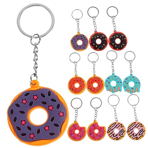 PHENOFICE 12Stücke Donut Schlüsselanhänger aus Kreative Taschenanhänger für Geburtstagsfeiern und Donuts Themenpartys Leichter und Langlebiger Charme Anhänger PHENOFICE 12Stücke Donut Schlüsselanhänger aus Kreative Taschenanhänger für Geburtstagsfeiern und Donuts Themenpartys Leichter und Langlebiger Charme Anhänger von PHENOFICE