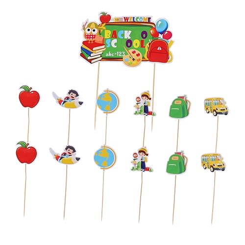 PHENOFICE 13st Heimkehr-kuchen-deckel Kuchendeckel Kuchen Topper Dekoration Cupcake-becher Party-kuchen-ornament Kid Party Cupcake Zahnstocher Schule Für Kuchen Cupcake-topper Papier PHENOFICE 13st Heimkehr-kuchen-deckel Kuchendeckel Kuchen Topper Dekoration Cupcake-becher Party-kuchen-ornament Kid Party Cupcake Zahnstocher Schule Für Kuchen Cupcake-topper Papier von PHENOFICE