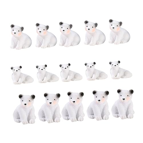 PHENOFICE Gartendeko Miniatur-Ornamente Kunstharz-Schmuck weiße Bärenfiguren Tierdeko pädagogisches Spielzeug für Jungen und Mädchen PHENOFICE Gartendeko Miniatur-Ornamente Kunstharz-Schmuck weiße Bärenfiguren Tierdeko pädagogisches Spielzeug für Jungen und Mädchen von PHENOFICE
