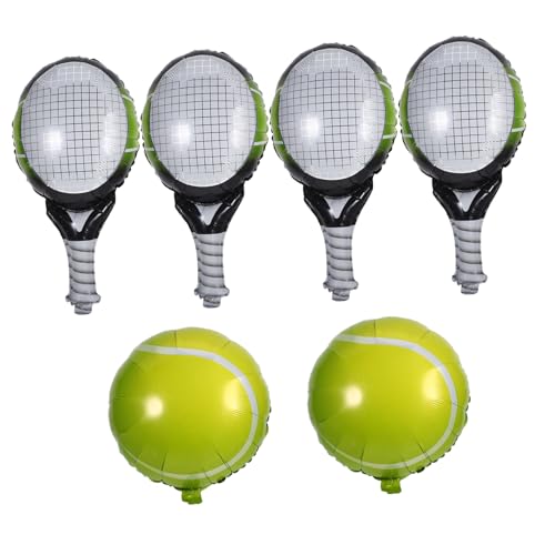 PHENOFICE 1Satz Tennisball und Schläger Ballons Aluminium Folienballons für Tennis Mottoparty Geburtstagsfeiern Einfache Aufhängung Innen und Außen Langlebig und Luftdicht PHENOFICE 1Satz Tennisball und Schläger Ballons Aluminium Folienballons für Tennis Mottoparty Geburtstagsfeiern Einfache Aufhängung Innen und Außen Langlebig und Luftdicht von PHENOFICE