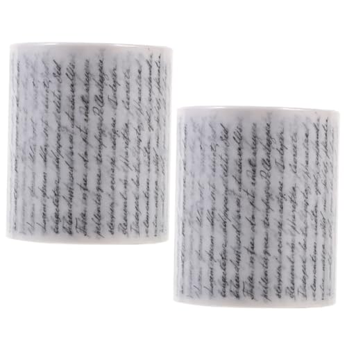 PHENOFICE 2 Rollen Vintage Klebeband, Dekoratives Papierband, Vintage Scrapbooking Zubehör, Scrapbook Washi Tape, Scrapbook Klebeband, Kalligraphie Washi Tape, Selbstklebende DIY von PHENOFICE
