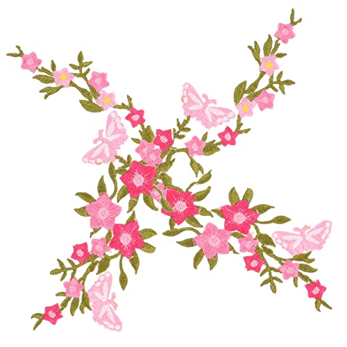 PHENOFICE 2 Stück Dekorative Patches Schmetterling Blume Gestickte Bügelbilder für DIY Applikationen zur Verschönerung und Reparatur von Kleidung und Accessoires PHENOFICE 2 Stück Dekorative Patches Schmetterling Blume Gestickte Bügelbilder für DIY Applikationen zur Verschönerung und Reparatur von Kleidung und Accessoires von PHENOFICE