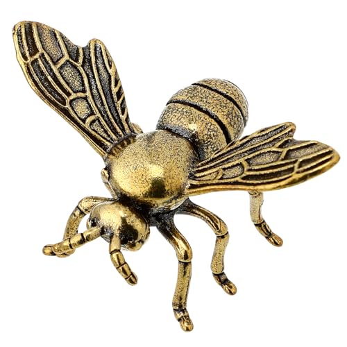 PHENOFICE 2 Stücke Messing Bee Schmuck Bee Decor Home Kunst Figurine Desktop Decor von PHENOFICE