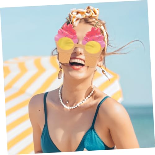 PHENOFICE 2 Stück Teiliges Lustige Hawaii Party Sonnenbrillen Eiscreme Design Leichte Kunststoffbrille Robust und Bequem für Strand Foto Requisiten und Feierlichkeiten PHENOFICE 2 Stück Teiliges Lustige Hawaii Party Sonnenbrillen Eiscreme Design Leichte Kunststoffbrille Robust und Bequem für Strand Foto Requisiten und Feierlichkeiten von PHENOFICE