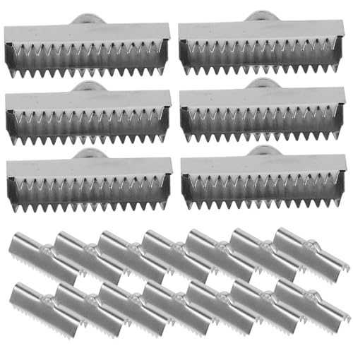PHENOFICE 20 Stück Metall Lederkordelklemmen, Lederkordel Verschlüsse, Schmuckherstellungszubehör, Kordelkappen, Bandklemmen, Schmuckzubehör, Metall Kordelklemmen, Zahnkappe Für Bänder PHENOFICE 20 Stück Metall Lederkordelklemmen, Lederkordel Verschlüsse, Schmuckherstellungszubehör, Kordelkappen, Bandklemmen, Schmuckzubehör, Metall Kordelklemmen, Zahnkappe Für Bänder von PHENOFICE