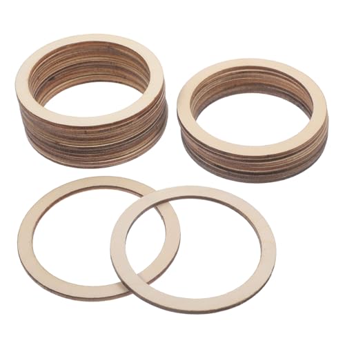 PHENOFICE 20Stücke Runde Holzringe für DIY Bastelprojekte Unfertige Holzkreise zum Malen und Gestalten für Kreative Aktivitäten mit Familie und Freunden PHENOFICE 20Stücke Runde Holzringe für DIY Bastelprojekte Unfertige Holzkreise zum Malen und Gestalten für Kreative Aktivitäten mit Familie und Freunden von PHENOFICE