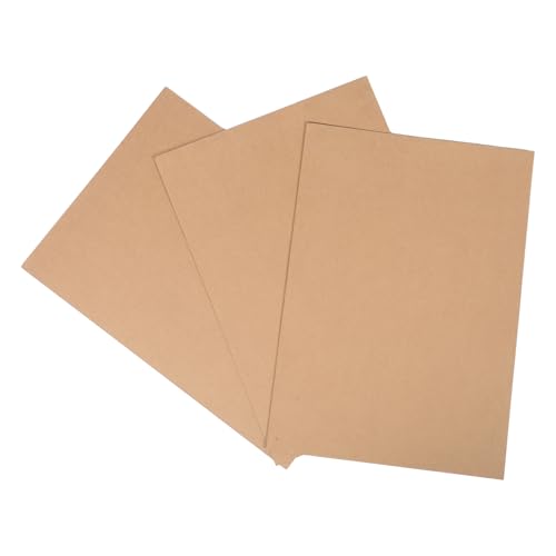 PHENOFICE 3 Blatt Kraftkarton: 22,8 x 15,7 Zoll, 0,97 lb/440 g/m², braunes Papier – Karton, dickes Kartonpapier für Scrapbooking, Basteln, Visitenkarten, Einladungen von PHENOFICE