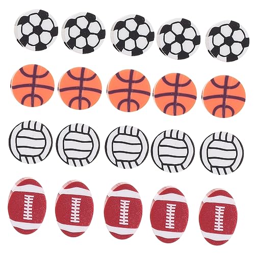 PHENOFICE 300 Stück Tennis, Fußball, Basketball Und Baseball Perlen Aus Polymer Ton, Armband Und Halskettenzubehör (300 Stück), Perlen Zum Basteln, Kleine Perlenanhänger, Sportperlen, von PHENOFICE