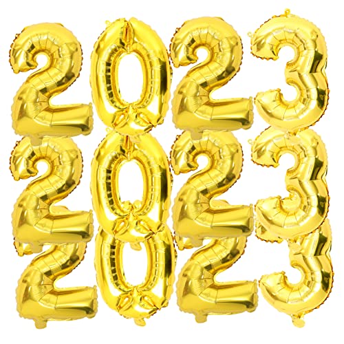 PHENOFICE 3er Set Folienballons Happy New Year 2023 Ballondekoration Für Silvester Und Neujahrsparty Festliche Deko Für Unvergessliche Feiern PHENOFICE 3er Set Folienballons Happy New Year 2023 Ballondekoration Für Silvester Und Neujahrsparty Festliche Deko Für Unvergessliche Feiern von PHENOFICE