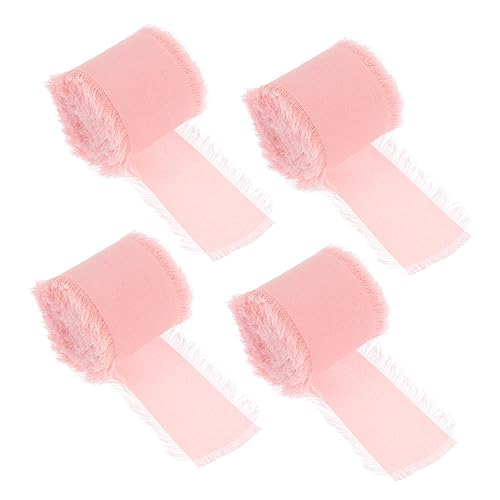 PHENOFICE 4 Rollen Handgerissenes Band Mit Rohkante, Handgefertigte Fransenbänder, Geschenkbänder, Geschenkbänder, Geschmeidige Fransenbänder, Dekorationen, Kuchengeschenkbänder PHENOFICE 4 Rollen Handgerissenes Band Mit Rohkante, Handgefertigte Fransenbänder, Geschenkbänder, Geschenkbänder, Geschmeidige Fransenbänder, Dekorationen, Kuchengeschenkbänder von PHENOFICE