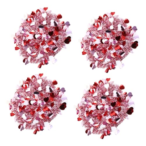 PHENOFICE 4pcs Valentinstag Dekorative Hängen Streifen Elegante Lametta Girlande Für Feier PHENOFICE 4pcs Valentinstag Dekorative Hängen Streifen Elegante Lametta Girlande Für Feier von PHENOFICE