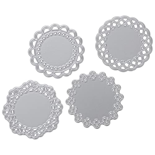 PHENOFICE 4 Stück Papierspitzen Messerform Stanzformen Für Scrapbooking, Prägepapier, Prägeschablone Aus Karbonstahl, Prägeform Für Papierränder, Stanzformen, Prägeschablonen, von PHENOFICE