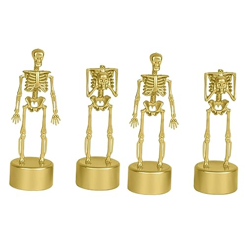 PHENOFICE 4 Stück Schädelstand-trophäe Zartes Halloween Schmückt Skeleton-auszeichnung Spielzeug Tür Halloween-dekorationen Im Innenbereich Kostümtrophäe Skelette Skelett Hund Golden Plastik PHENOFICE 4 Stück Schädelstand-trophäe Zartes Halloween Schmückt Skeleton-auszeichnung Spielzeug Tür Halloween-dekorationen Im Innenbereich Kostümtrophäe Skelette Skelett Hund Golden Plastik von PHENOFICE
