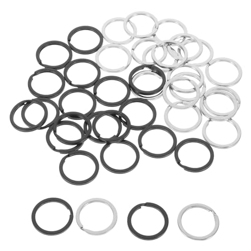 PHENOFICE 40 Stück Runde Flache Metall Schlüsselringe für Schlüsselanhänger Robuste Spaltringe für Autoschlüssel Bastelzubehör und DIY Projekte Hochwertiges Schlüsselzubehör Metall Schwarz PHENOFICE 40 Stück Runde Flache Metall Schlüsselringe für Schlüsselanhänger Robuste Spaltringe für Autoschlüssel Bastelzubehör und DIY Projekte Hochwertiges Schlüsselzubehör Metall Schwarz von PHENOFICE