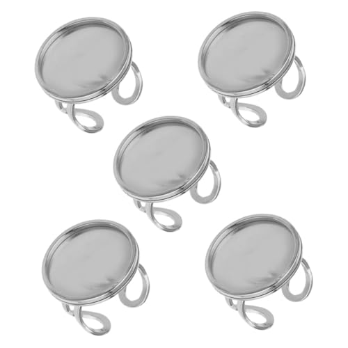 PHENOFICE 5 Stück Edelstahlring DIY Ringrohling Ringherstellungszubehör Rohlinge Ringbasis DIY Ringbasis Basteln Ringbasis Schmuckrohlinge Ringrohlinge DIY Ringzubehör Verstellbare Rohlinge PHENOFICE 5 Stück Edelstahlring DIY Ringrohling Ringherstellungszubehör Rohlinge Ringbasis DIY Ringbasis Basteln Ringbasis Schmuckrohlinge Ringrohlinge DIY Ringzubehör Verstellbare Rohlinge von PHENOFICE