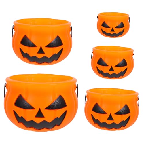 PHENOFICE 5 Stück Kürbiseimer, Halloween Zubehör, Halloween Süßigkeiteneimer, Halloween Dekoration, Kürbis Süßigkeiteneimer, Süßigkeitenhalter, Party Snack Aufbewahrungseimer, Halloween PHENOFICE 5 Stück Kürbiseimer, Halloween Zubehör, Halloween Süßigkeiteneimer, Halloween Dekoration, Kürbis Süßigkeiteneimer, Süßigkeitenhalter, Party Snack Aufbewahrungseimer, Halloween von PHENOFICE