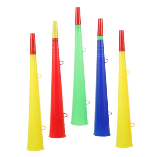 PHENOFICE 5 Stück Kunststoff Lautsprecher, Tragbares Horn, Spielzeug, Trompete, Hupenspielzeug, Trompeten, Jubel Requisiten, Geräuschmacher Für Sportveranstaltungen, Trompeten, PHENOFICE 5 Stück Kunststoff Lautsprecher, Tragbares Horn, Spielzeug, Trompete, Hupenspielzeug, Trompeten, Jubel Requisiten, Geräuschmacher Für Sportveranstaltungen, Trompeten, von PHENOFICE