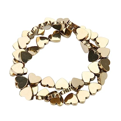 PHENOFICE Herzform Perlen Aus Hämatischem Stein Farbige Hohle Perle Bastelperlen Zum Selbermachen Zubehör Für Armbänder Und Halsketten PHENOFICE Herzform Perlen Aus Hämatischem Stein Farbige Hohle Perle Bastelperlen Zum Selbermachen Zubehör Für Armbänder Und Halsketten von PHENOFICE