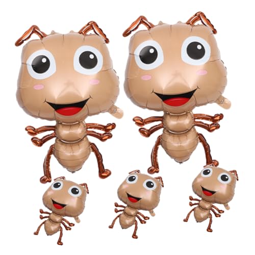 PHENOFICE 5Stücke Große Ameisenballons aus Folie Tierische Cartoon Ballons für Partys Shower und Besondere Anlässe Langlebig und Farbenfroh für Unvergessliche Fotos von PHENOFICE