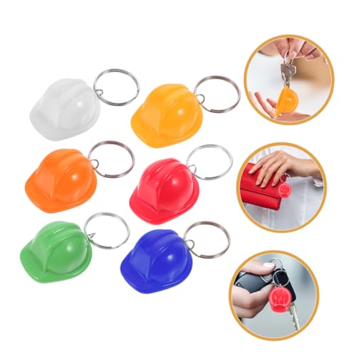 PHENOFICE 6 Stück Mini Bauhelm Schlüsselanhänger für Praktische Party Rucksackzubehör und Diy Bau Verschiedenen Farben PHENOFICE 6 Stück Mini Bauhelm Schlüsselanhänger für Praktische Party Rucksackzubehör und Diy Bau Verschiedenen Farben von PHENOFICE