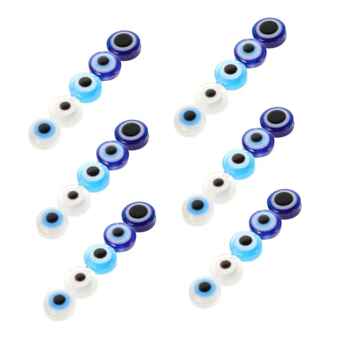 PHENOFICE 60 Stück Handgefertigte Türkische Augenperlen Glas-abstandshalterperlen Schmuckherstellung Schnurarmbänder Charms Böser Blick-dekorationen Für Projekte PHENOFICE 60 Stück Handgefertigte Türkische Augenperlen Glas-abstandshalterperlen Schmuckherstellung Schnurarmbänder Charms Böser Blick-dekorationen Für Projekte von PHENOFICE