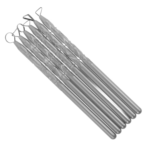 PHENOFICE 6St Töpferwerkzeuge Werkzeug aus Ton Zubehör zum Schaben von Ton Modellierwerkzeuge aus Ton Formmasse zum Bildhauen Kunstwerkzeuge Werkzeug zum Formen von Wachs Metall Silver PHENOFICE 6St Töpferwerkzeuge Werkzeug aus Ton Zubehör zum Schaben von Ton Modellierwerkzeuge aus Ton Formmasse zum Bildhauen Kunstwerkzeuge Werkzeug zum Formen von Wachs Metall Silver von PHENOFICE