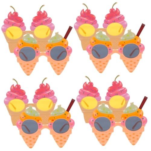 PHENOFICE 8 Stck. Hawaii Party Sonnenbrillen mit Eiscreme Lustige Strandbrille für Kostümpartys Geburtstagsfeiern und Foto Requisiten PHENOFICE 8 Stck. Hawaii Party Sonnenbrillen mit Eiscreme Lustige Strandbrille für Kostümpartys Geburtstagsfeiern und Foto Requisiten von PHENOFICE