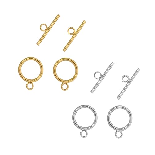 PHENOFICE 8 Stück Kettenverbinder Verschlüsse Halsketten Verbinder Metallverschlüsse von PHENOFICE