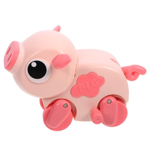 PHENOFICE Aufziehbares Schwein Lustiges Tier für Kinderpartys Hochzeiten und Mitgebsel Robustes Kunststoffmaterial Realistischer Laufbewegung Farbenfroh und Leicht zu Transportieren von PHENOFICE