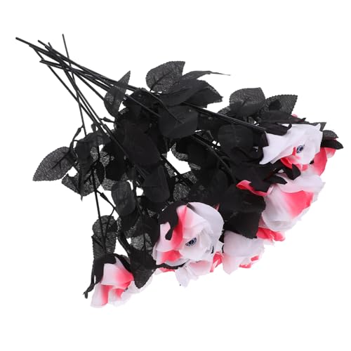 PHENOFICE Künstliche Rosen Mit Augäpfeln, 12 Stück, Halloween Kunstrosen, Blumendekor Für Hintergrunddekoration, Dekoblumen, Künstliche Pflanzen, Halloween Dekoration Für Den Außenbereich PHENOFICE Künstliche Rosen Mit Augäpfeln, 12 Stück, Halloween Kunstrosen, Blumendekor Für Hintergrunddekoration, Dekoblumen, Künstliche Pflanzen, Halloween Dekoration Für Den Außenbereich von PHENOFICE