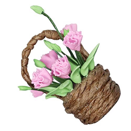 PHENOFICE Mini Blumenkorb 1 Stück Miniatur Bastel DIY Für Außengarten Szenen Ideal Für Kreative Gartenarrangements Und Miniatur Dekorationen Vielseitig Einsetzbar PHENOFICE Mini Blumenkorb 1 Stück Miniatur Bastel DIY Für Außengarten Szenen Ideal Für Kreative Gartenarrangements Und Miniatur Dekorationen Vielseitig Einsetzbar von PHENOFICE